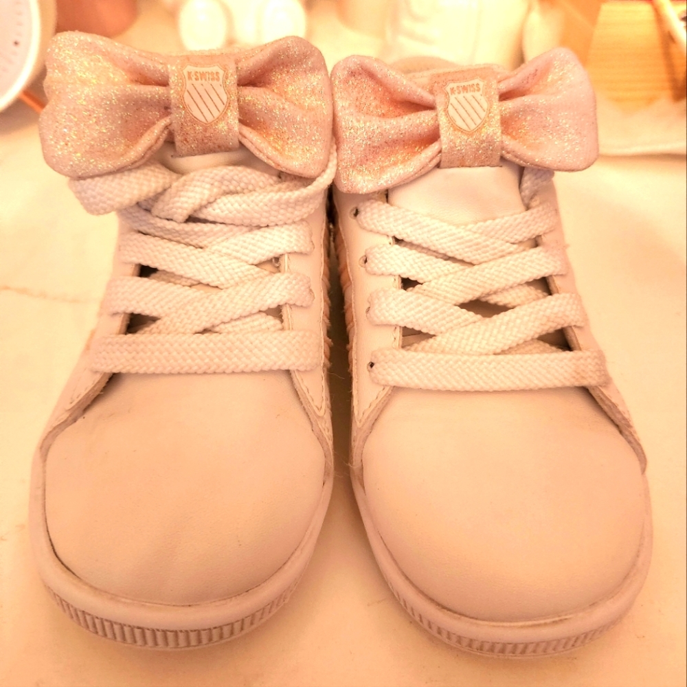 K Swiss Toddler/Girl Pink Bow Sneakers